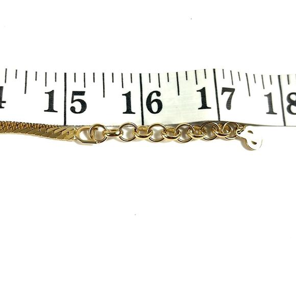 Vintage Christian Dior Purple Rhinestone and Gold Tone Chain Necklace - Picture 9 of 10